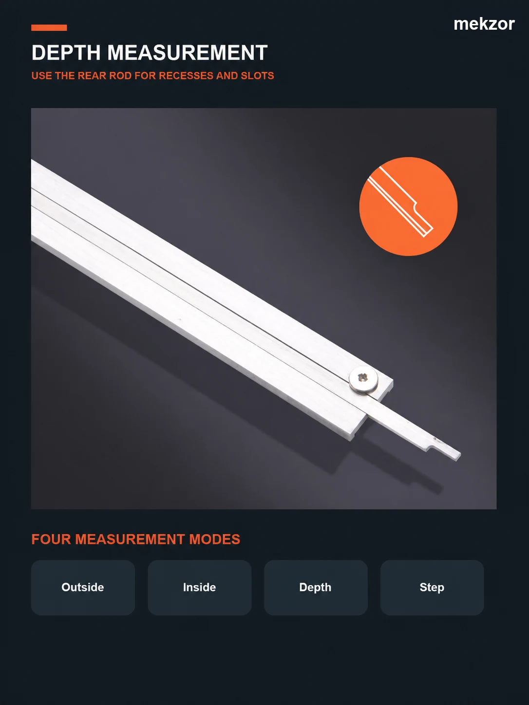 Depth measurement and four measurement modes